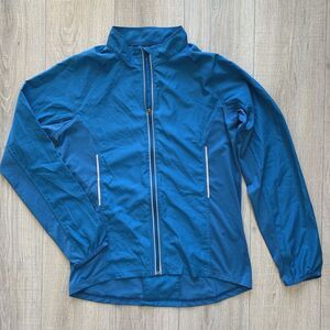 2XU Full Zip Jacket Lightweight Running Cycling Blue Mens Size M